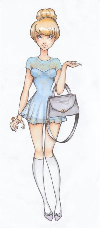 Qui est cette jeune princesse représentée ici en lycéenne ?