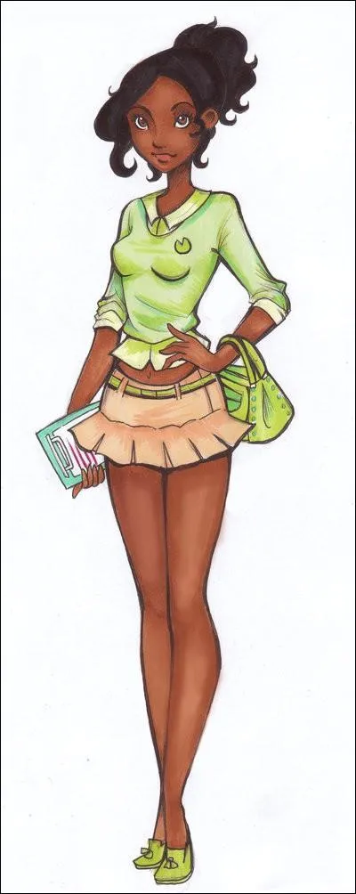 Qui est cette jeune fille "lycéenne" jouant dans "La princesse et la grenouille" ?