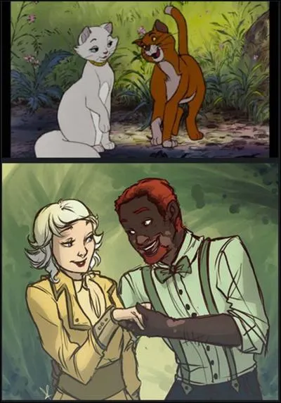 Quel est le nom de ces deux personnages très complices d'après la photo ?