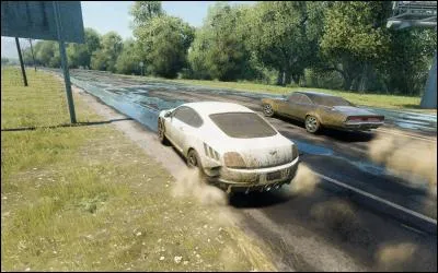 Quelle est la marque de la voiture blanche ?