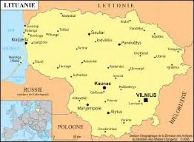 La capitale de la Lituanie est :