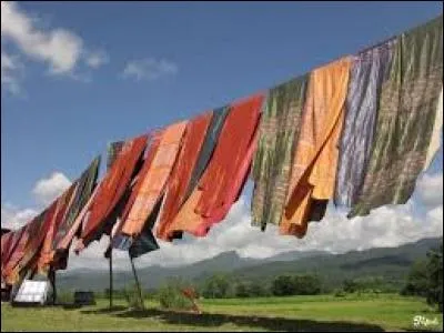 Il arrive fréquamment que les linges qui sèchent dans le jardin mouillent les cordes.
