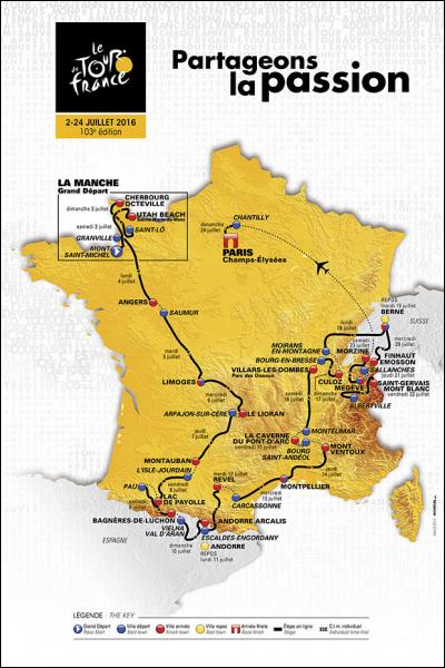 Samedi 2 juillet 2016 se déroulait la première étape de la ______ édition du Tour de France.