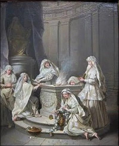 Comment s'appellent les prêtresses d'Hestia à Rome ?