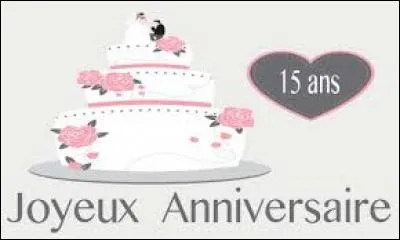 Quelles noces de mariage fête-t-on au bout de 15 ans de mariage ?