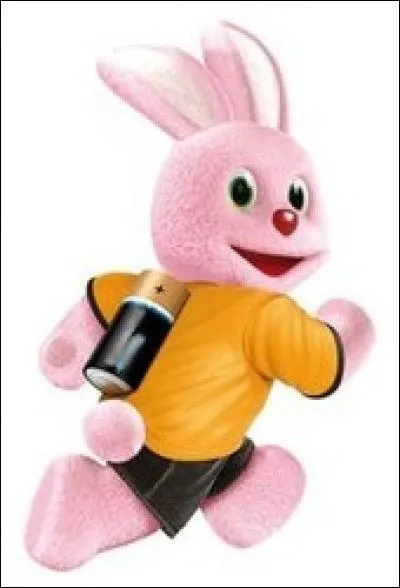 De quelle marque ces lapins roses sont-ils la mascotte ?