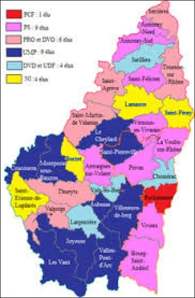 Combien y a-t-il de communes en Ardèche ?