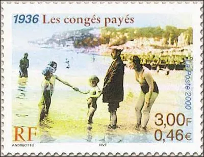 Qu'a institué la loi publiée au Journal oficiel, le 20 juin 1936 ?