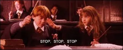 Que dit Hermione Granger dans "Harry Potter à l'école des sorciers" ?