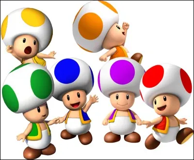 Qui sont les toads les plus vue dans mario