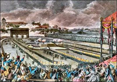 Où se déroule, le 14 juillet 1790, la fête de la Fédération ?