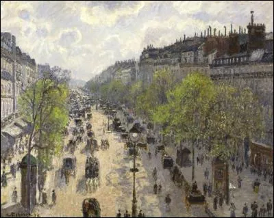Complétez cette toile de Camille Pissaro : "Boulevard..." !