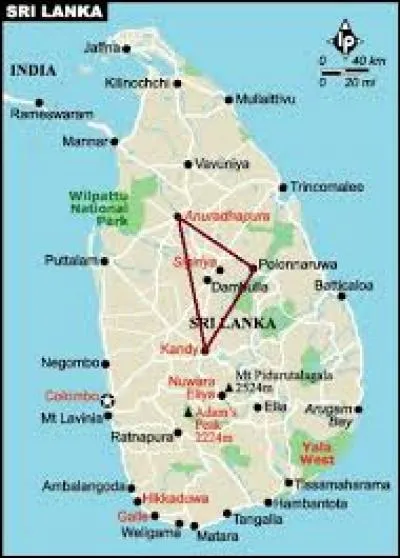 2e capitale du Sri Lanka et appartenant au triangle culturel, je suis ?