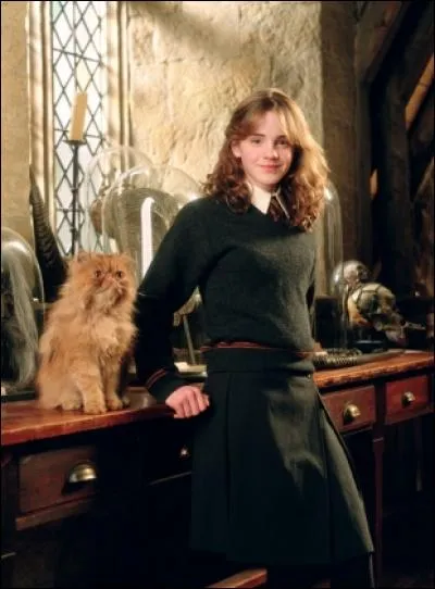 Comment s'appelle le chat d'Hermione ?