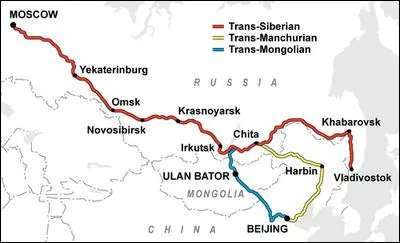 Un des trains mythiques les plus connus est le Transsibérien, mais de quelle ville à quelle ville va-t-il ?