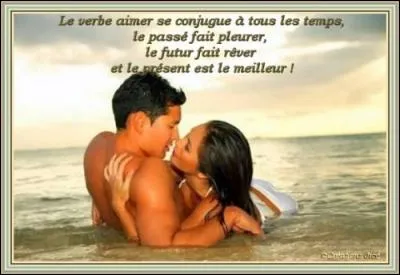 Le verbe aimer est l'un des plus difficiles à conjuguer ; son passé n'est pas simple, son présent n'est qu'indicatif et son futur ...