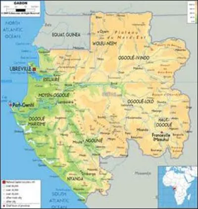 Laquelle de ces lignes traverse le Gabon ?