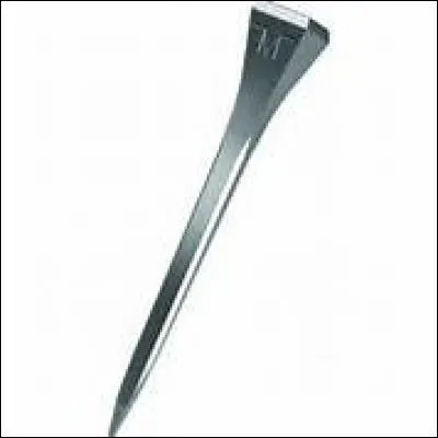 Quels sont les parties du clou de fer à cheval en partant de la tête ?