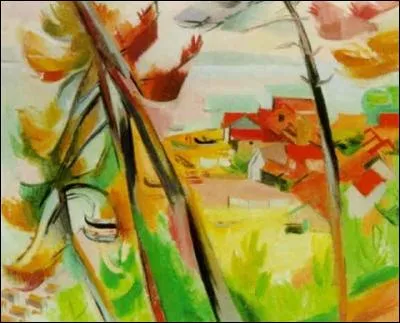 Qui a peint "Maisons et pins à Arcachon" ?