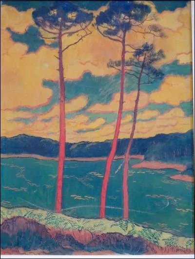 Qui a peint "Pins rouges" ?