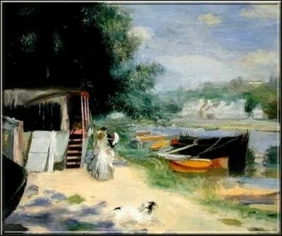 Qui a peint ces barques à "La Grenouillère" ?