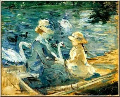Qui a peint cette barque "sur le lac du Bois de Boulogne" ?