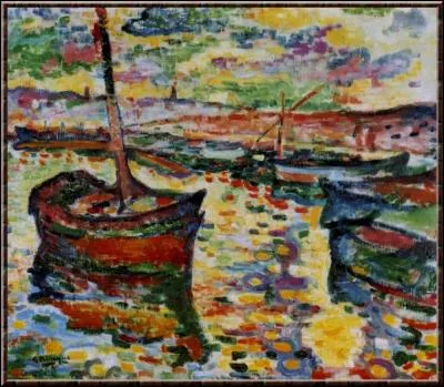 Qui a représenté "Les barques à Collioure" ?