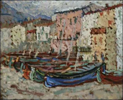 Qui a représenté "Les barques sur la grève à Collioure" ?