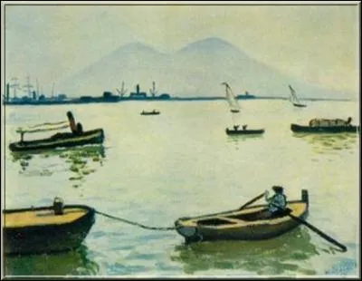 Qui a peint ces barques sur "Le Vésuve" ?