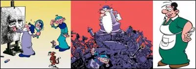 Dans cette BD, on peut s'apitoyer sur le sort violent que subit cette pauvre personne ! Son agresseur lui reproche son éternelle envie de dormir, son manque d'entrain scientifique. On rencontrera un chat qui discute avec un crâne
Quelle est cette BD ?