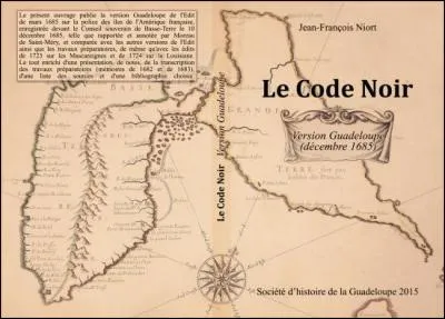 Quelle pratique a été consacrée par le "code noir", texte de loi pris à l'initiative de Colbert ?