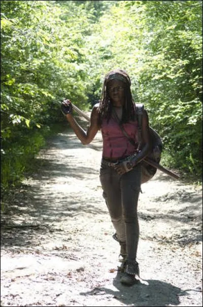 Après la bataille, tout le groupe se trouve séparé. Comment Michonne retrouve-t-elle Carl et Rick ?