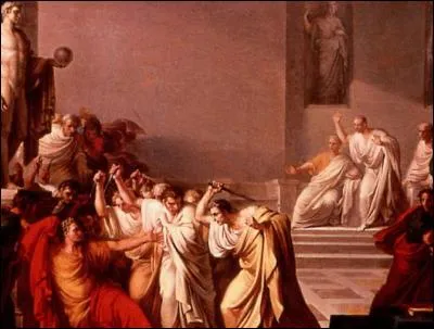 Lors de l'assassinat de Jules César, combien de coups de poinçons a-t-il reçus ?