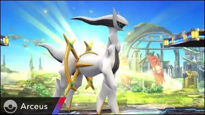 Quelle attaque utilise le Pokémon Arceus, une fois délivré ?