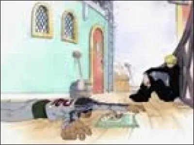 Comment s'appelle l'homme qui s'est fait renvoyé du restaurant et que Sanji nourrit ?