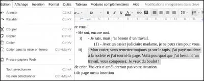 Pour déplacer le texte sélectionné sur l'image, il faut...