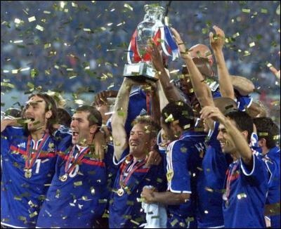 Football : en 2000, la France a gagné le Championnat d'Europe de football.