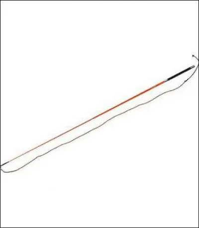 La chambrière est indispensable dans le travail à pied car elle contrôle l'impulsion, l'équilibre et la direction du cheval.