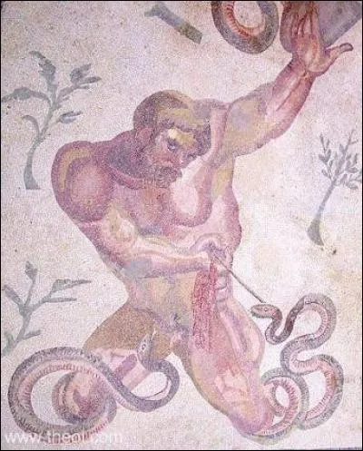 Quel g&eacute;ant fut tu&eacute; par H&eacute;pha&iuml;stos ?