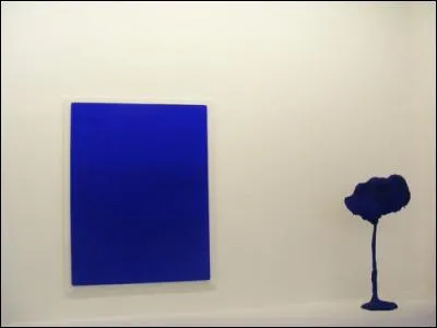 Quel peintre s'est fait connaître grâce à ses monochromes bleus ?