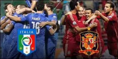 Les espagnols ont perdu... contre l'Italie.