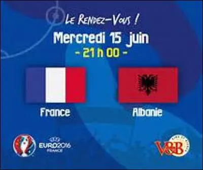 A quelles minutes du match sont marqués les deux buts des Bleus contre l'Albanie lors du deuxième match du groupe A ?