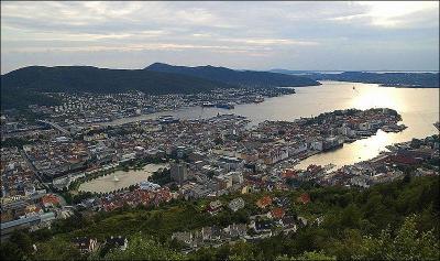 La ville de pluie de la Norvge est :