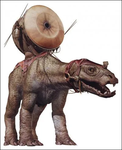 Quelle est cette créature que les Gungans dressent afin de mettre un générateur de bouclier sur leur dos ?