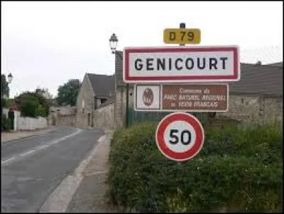 Nous entrons maintenant dans G&eacute;nicourt. Village francilien dans le Vexin fran&ccedil;ais, il se situe dans le d&eacute;partement ...