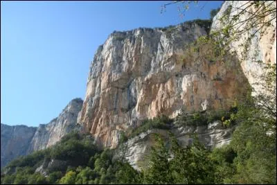 Quel mot est associé à : paroi rocheuse en pente raide ?