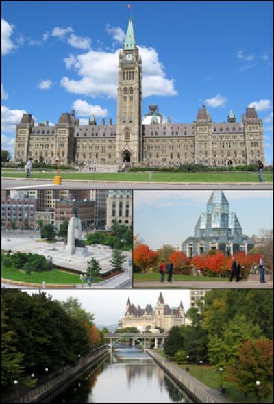 Laquelle de ces villes est la capitale du Canada ?