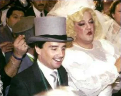 Qui fut parodié lors du mariage resté célèbre de Coluche et Thierry le Luron ?