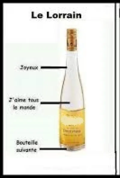 "T" comme "trou lorrain". Lorsque l'on vous sert ce petit digestif lors d'un repas copieux, vous vous délecterez d'une eau-de-vie issue des fruits suivants :