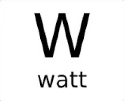 "W" comme "watt". Dans le domaine de l'électricité, à quoi est associée cette unité de mesure ?